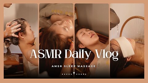 ASMR Sleep Massage | ASMR Head Massage | Strong Massage Vlog 19