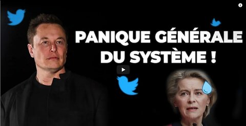 Elon Musk rachète Twitter énorme panique du Système !