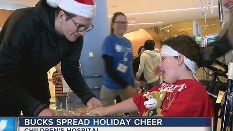 Bucks bring Christmas cheer to Children's Hospital