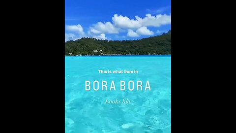 Some people call it Bora Bora, we call it paradise! With who’d you wanna go here Bora Bora, Fren