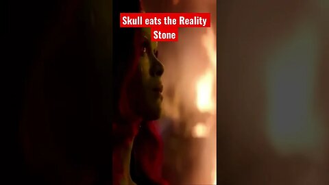 Skull eats the Reality Stone #memes #shorts #monsterhouse #marvel