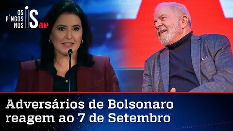 Reações ao 7 de Setembro: Tebet critica machismo de Bolsonaro e Lula fala em sequestro da democracia