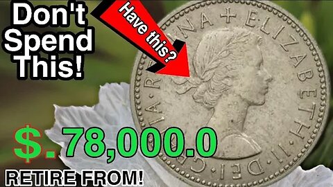 UK ONE SHILLING 1962 COIN VALUE ELIZABETH One Shilling Coins worth lot of money!Coins worth money!