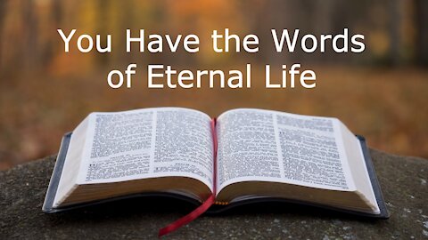 You Have the Words of Eternal Life - John 6:53-69 Fifth Sunday in Lent: March 21, 2021