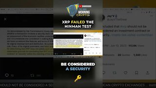 XRP Failed The Hinman Test