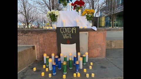 Black Hammer Organization holds vigil for COVID-19 victims, gives food, KN-95 masks to families