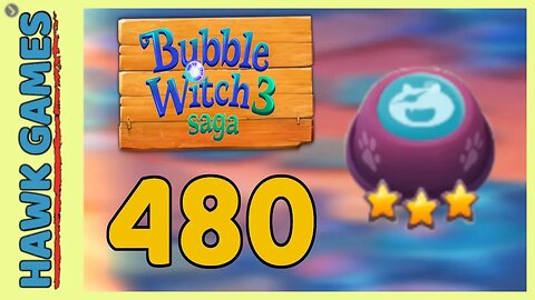 Bubble Witch 3 Saga Level 480 (Defeat Wilbur) - 3 Stars Walkthrough, No Boosters