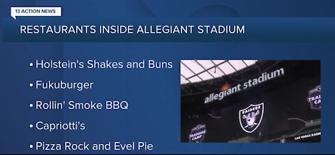 Restaurants inside Allegiant Stadium