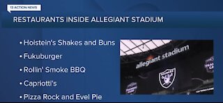 Restaurants inside Allegiant Stadium