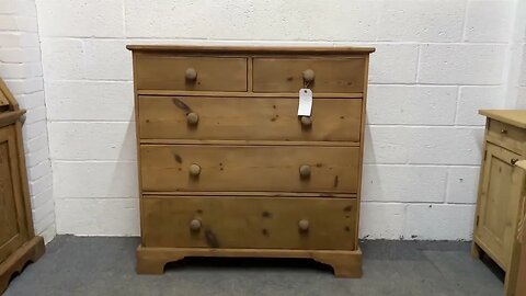 Large Early Victorian Pine Chest Of Drawers (Y2352D) @PinefindersCoUk