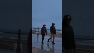 Virginia Beach ⛱️ 😎 board walk .# rain # tourism # Beach video #