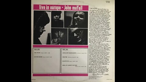 John Mayall - Live in Europe 1968 - Full Album Vinyl Rip