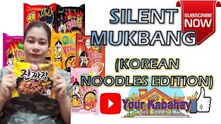 Silent mukbang korean noodles edition