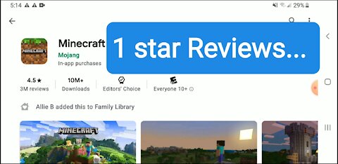 1 Star Minecraft Reviews...