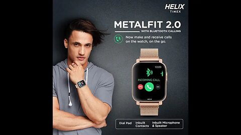 Timex Helix metal fit 2.0 smartwatch | in ₹4,299.00 INR #Helix #Metalfit2 #youtube