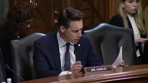 Sen. Josh Hawley To Biden's Judicial Nominee: 'I Can't Believe You've Been Nominated For This Position.'