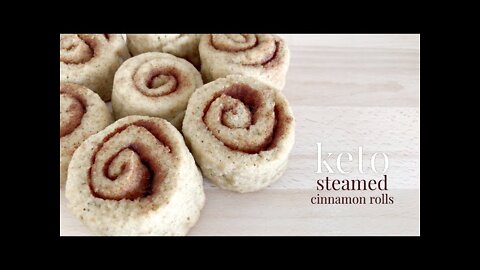 Keto Steamed Cinnamon Rolls