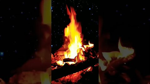 Campfire & River Night Ambiance | Nature Shorts | RELAXING SOUNDS FOR SLEEPING