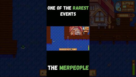 One of the rarest events in Stardew Valley! (the merpeople) #shorts