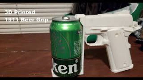 3D Printed 1911 Beer Grip