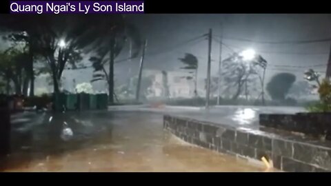 Typhoon Noru strikes Vietnam: 870 thousand people evacuated, terrifying winds at Quang Ngai Island