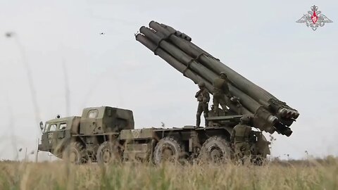 MoD Russia: Sniper among artillery: Smerch MLRS of Central MD in action within the SMO.