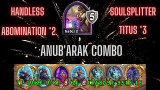 Hearthstone Battlegrounds: Reno 1st place // Anub'arak combo🔥🔥🔥