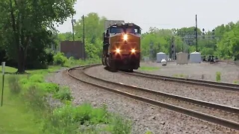 Three CSX Trains and One Norfolk Southern Train from Berea, Ohio May 27, 2023