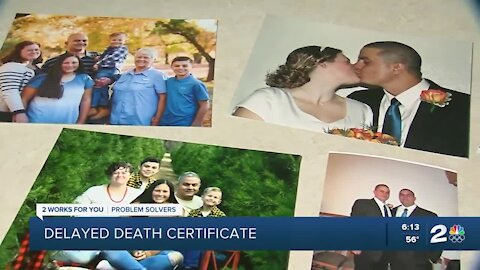 Grieving Bartlesville family experiences death certificate delay