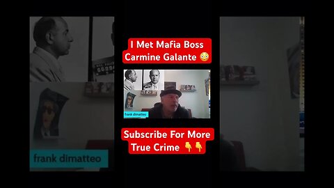 I Met Mafia Boss Carmine Galante 😳#carminegalante #mafia #crime #true