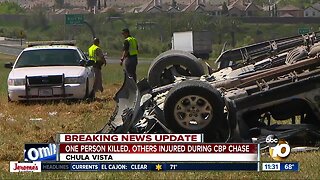 Chase ends in crash on Chula Vista freeway, death of 1 person