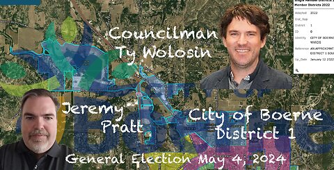 Election 2024 | Boerne City Council, District 1 Candidate forum Pratt v. Wolosin