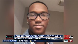 Bakersfield High School Student overcoming homelessness receives acts of kindness from the community