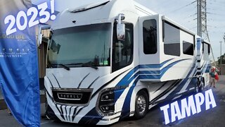 2023 Newell Coach at 2022 Tampa RV Supershow Florida