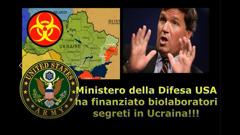 Ministero della Difesa USA ha finanziato biolaboratori segreti in Ucraina!!!