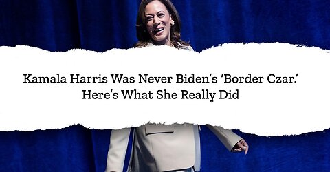 Media tries to "Memory Hole" FAILED Border Czar Kamala