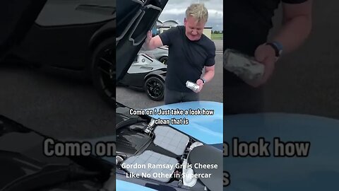 Gordon Ramsay Grills Cheese Like No Other in Supercar #gordonramsay #grillcheese #supercars