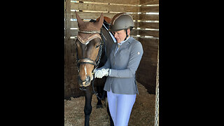 Alexis riding Dominion at Carolina Horse Park (second class)