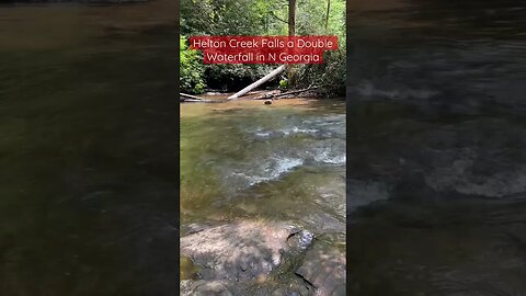 EPIC Double Waterfall along The Georgia Traverse. An Easy Family Friendly Hike #shorts #waterfalls