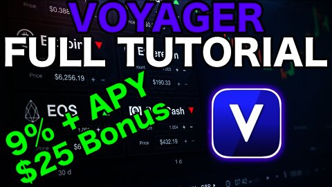 VOYAGER: Full Tutorial (9%+ APY + $25 Easy Bonus!)