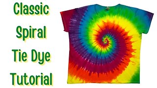 Tie-Dye Designs: Classic Spiral Using The Splatter Guard