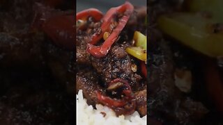 Delicious Steak And Rice Recipe😋#shorts