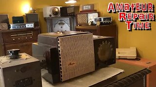 Trying to Fix A GE Tube Radio Without Replacing The Capacitors First! - Amateur Repair Time