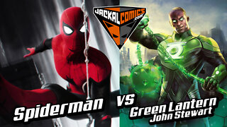 SPIDERMAN Vs. GREEN LANTERN (John Stewart) - Comic Book Battles: Who Would Win In A Fight?