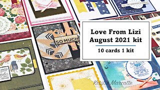 Love From Lizi | August 2021 kit | 10 cards 1 kit