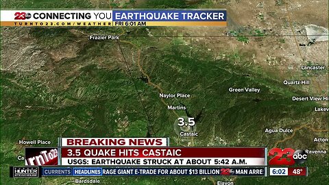 3.5 quake hits Castaic