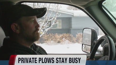 Snow plow driver works for free in his neighborhood