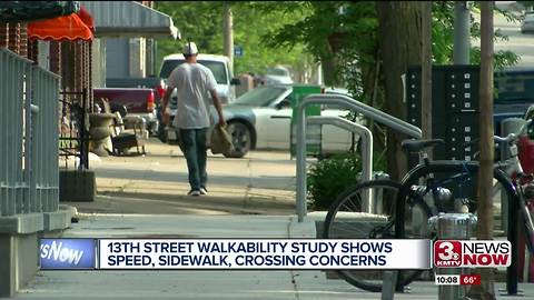 13th street walkability study reveals, speed, sidewalks, crosswalks concern