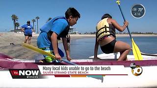 Children experience rare trip to the beach