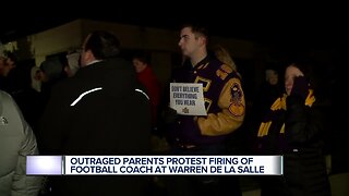 Outraged parents protest firing of football coach at Warren De La Salle
